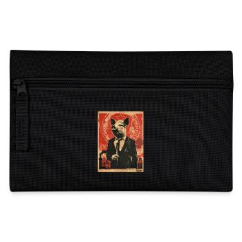 Business Pig – Stylish and Successful - Pencil Case - black - Front