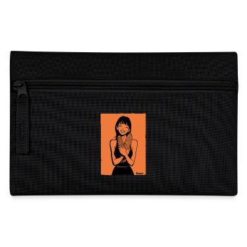 Fille heureuse avec du maïs en épi - Trousse - noir - Devant