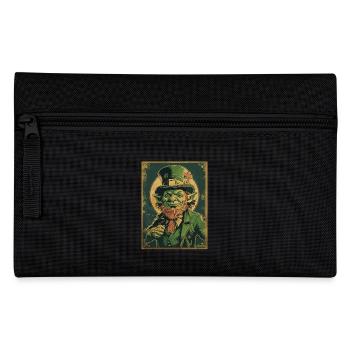 Stolzer Leprechaun – Irische Legende - Federtasche - Schwarz - Vorne