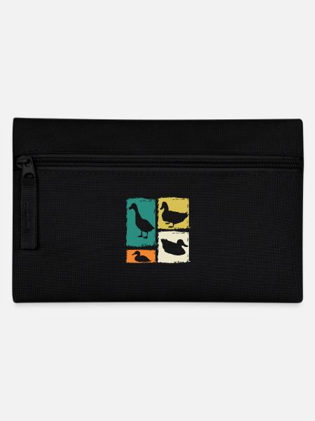 Enten - Federtasche - Schwarz