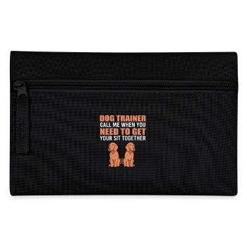 Hundetrainer - Federtasche - Schwarz - Vorne