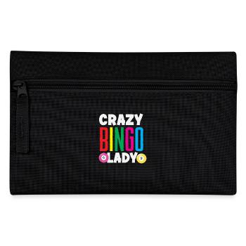 Crazy Bingo Lady Perfect Fun - Pencil Case - black - Front