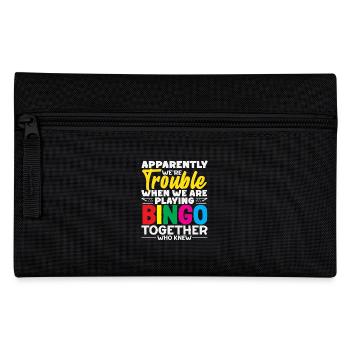 We're Trouble Playing Bingo Together - Pencil Case - black - Front