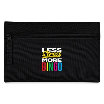 Less stress, more bingo fun - Pencil Case - black - Front