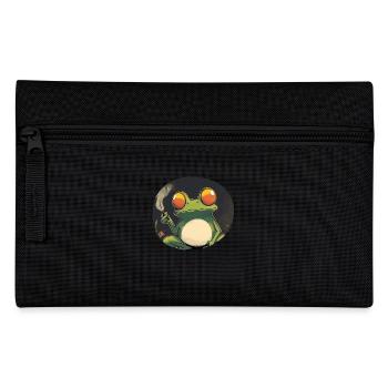 Funny Frog Prince fume de l’herbe : charlatan et cannabis - Trousse - noir - Devant