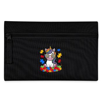 Licorne de sensibilisation à l’autisme - Trousse - noir - Devant