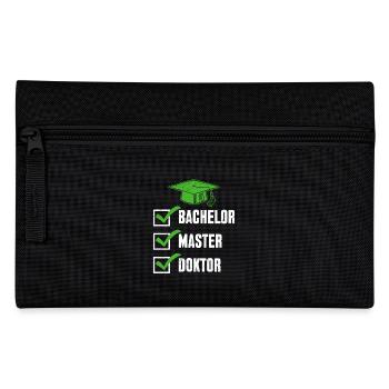 Doktortitel Lustig BACHELOR MASTER DOCTOR Lustiges - Federtasche - Schwarz - Vorne