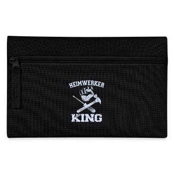 Opa Heimwerker King Bastler Papa Männer Vatertag - Federtasche - Schwarz - Vorne