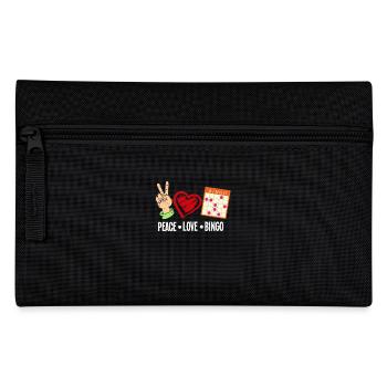 Paix, amour, bingo, plaisir pour tous les fans - Trousse - noir - Devant
