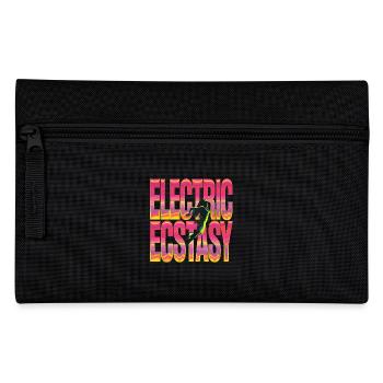 Electric Ecstasy Tanzende Silhouette in Lebhaften - Federtasche - Schwarz - Vorne