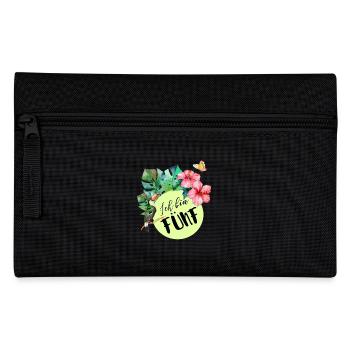 Ich bin fünf – blumiger 5. Geburtstag - Federtasche - Schwarz - Vorne