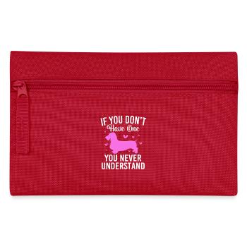 Wire-haired Dachshund Dachshund - Pencil Case - red - Front