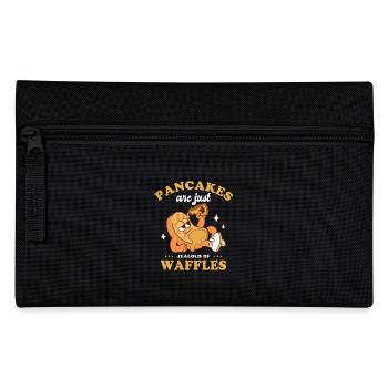 Belgian Pancakes Waffle Gift Waffle Chef - Pencil Case - black - Front