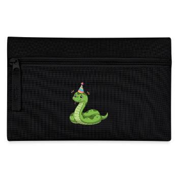 Animal Cartoon Party Snake - Pencil Case - black - Front