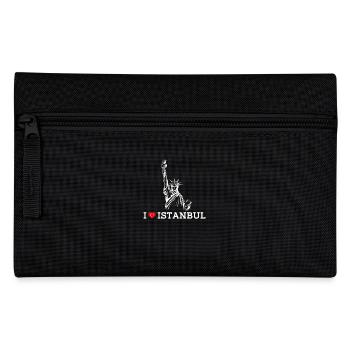 I Love Istanbul Lover Turkey Statue Of Liberty Pun - Pencil Case - black - Front