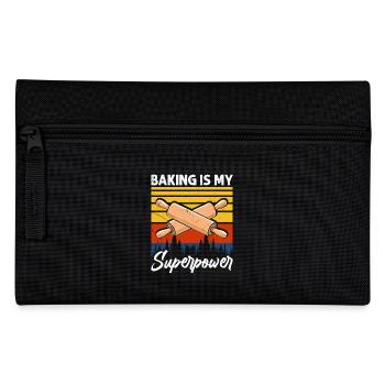 Backen Bäcker Bäckerei - Federtasche - Schwarz - Vorne
