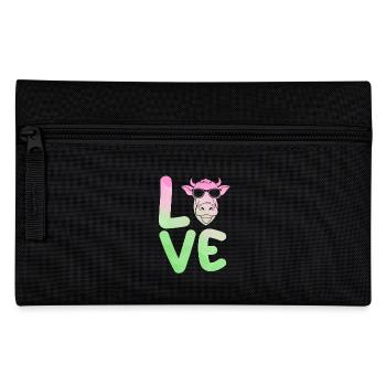 Cow Highland Cattle Cows - Pencil Case - black - Front