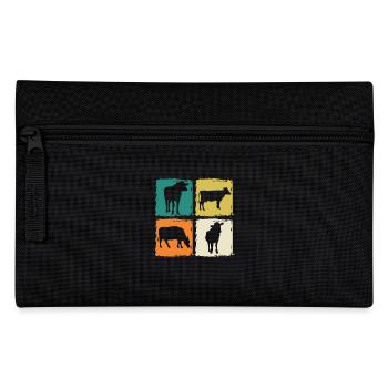 Cow Highland Cattle Cows - Pencil Case - black - Front