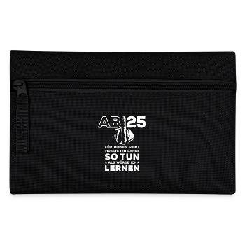 Abi 2025 Stinkefinger - Abitur - Geschenk - Federtasche - Schwarz - Vorne