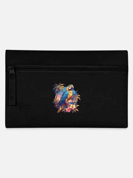 Parrot Parrot Parrot - Pencil Case - black