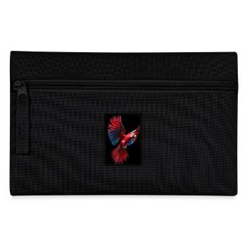 Papageie Papagei - Federtasche - Schwarz - Vorne