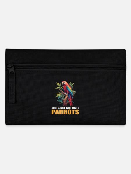 Parrot Parrot Parrot - Pencil Case - black