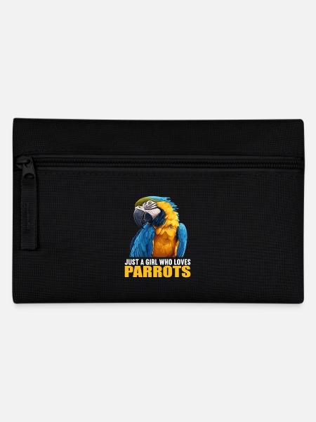 Parrot Parrot Parrot - Pencil Case - black