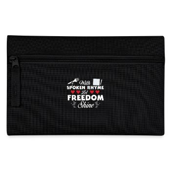 Poésie Slam Comptine parlée Poésie slam - Trousse - noir - Devant