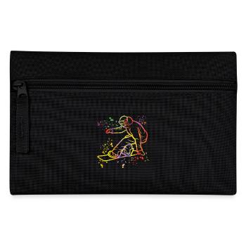 Snowboarder Snowboarding Snowboard - Federtasche - Schwarz - Vorne