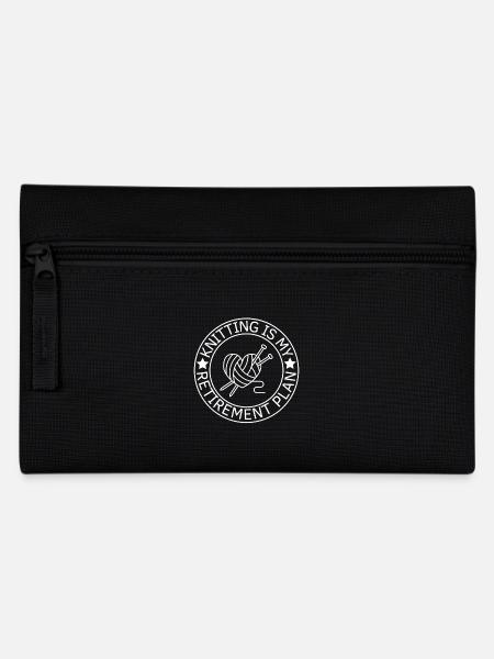 Rentner Stricken ist mein Ruhestandsplan - Federtasche - Schwarz