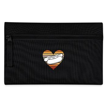 Retro Heart Amateur de hot-dogs - Trousse - noir - Devant