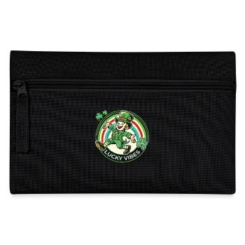 St. Patrick's Day Happy Vibes - Pencil Case - black - Front