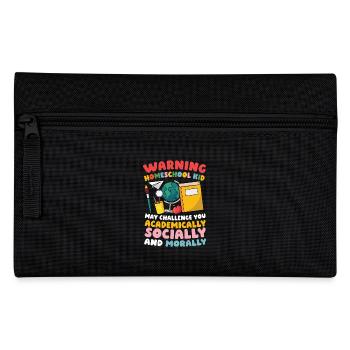 Achtung Homeschool Kind Kann Dich Akademisch, - Federtasche - Schwarz - Vorne