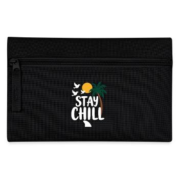 Stay Chill Tropische Entspannung Sommer Urlaub - Federtasche - Schwarz - Vorne