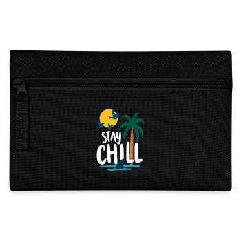 Stay Chill Tropische Entspannung Sommer Urlaub - Federtasche - Schwarz - Vorne