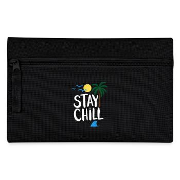 Stay Chill Tropische Entspannung Sommer Urlaub - Federtasche - Schwarz - Vorne