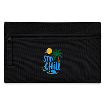 Stay Chill Tropische Entspannung Sommer Urlaub - Federtasche - Schwarz - Vorne