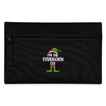 Je suis l’elfe têtu chemise assortie famille - Trousse - noir - Devant