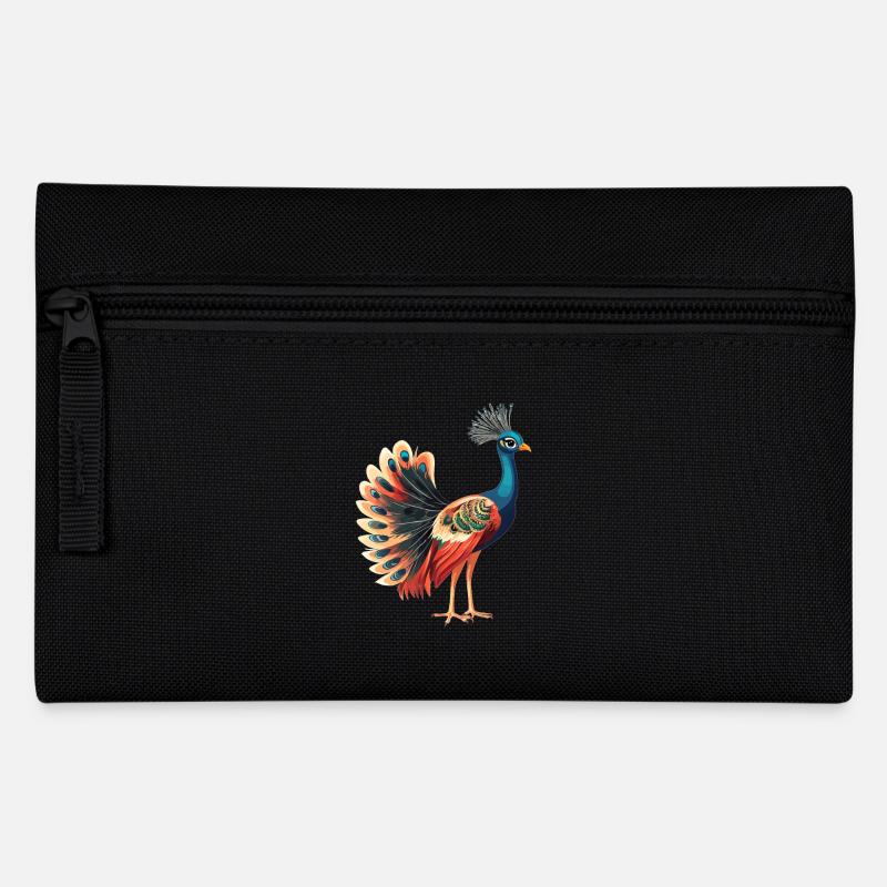 Peacocks Peacock - Pencil Case - black