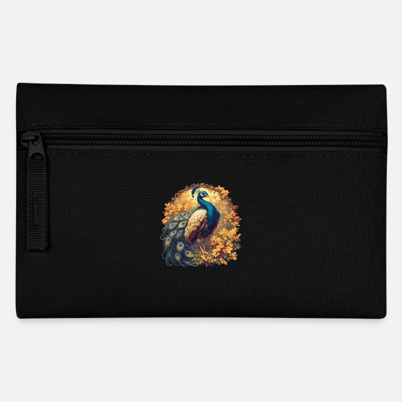 Peacocks Peacock - Pencil Case - black
