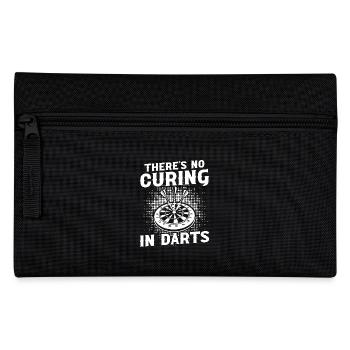 Dart Dartspieler Dartspiel Herren - Federtasche - Schwarz - Vorne