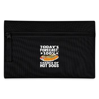 Météo pour les amateurs de hot-dogs 100 % hot-dogs - Trousse - noir - Devant