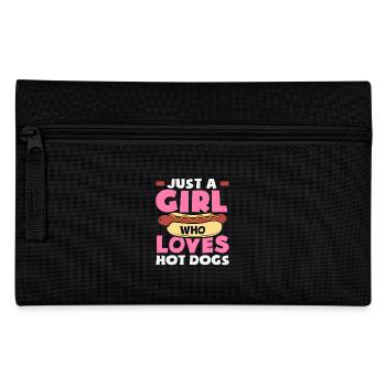Une fille qui aime les hot-dogs - Trousse - noir - Devant