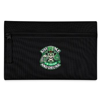St. Patrick's Day Kiss Me I'm Irish - Pencil Case - black - Front