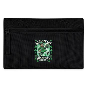 Siroter des shakes Shamrock pour la Saint-Patrick - Trousse - noir - Devant