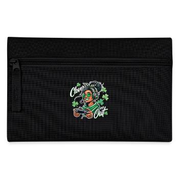Clover And Out For St. Patrick's Day - Pencil Case - black - Front