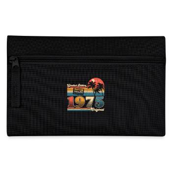 50e anniversaire 50 ans Né 1975 Homme Femme - Trousse - noir - Devant