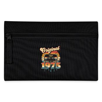 50e anniversaire 50 ans Né 1975 Homme Femme - Trousse - noir - Devant