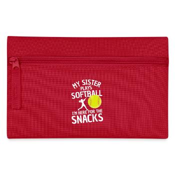 Drôle de softball disant frères et sœurs - Trousse - rouge - Devant