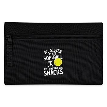 Drôle de softball disant frères et sœurs - Trousse - noir - Devant
